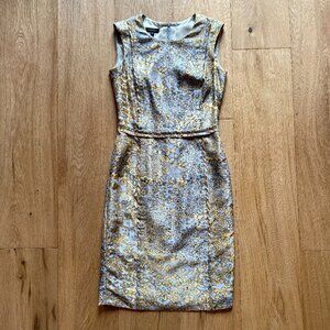 Chic silk Escada dress, in an abstract print!  Worn once, 0